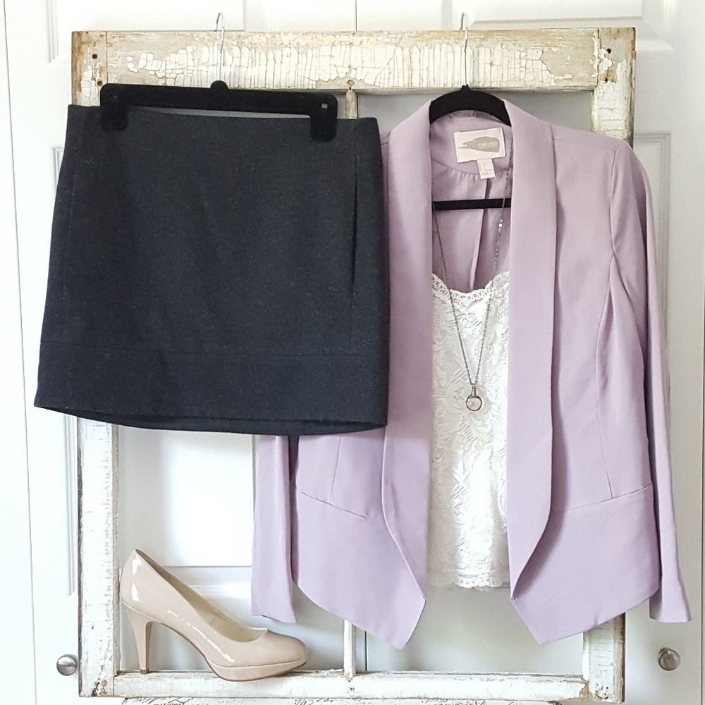 🌸SALE🌸 J. Crew Charcoal Wool Blend Skirt