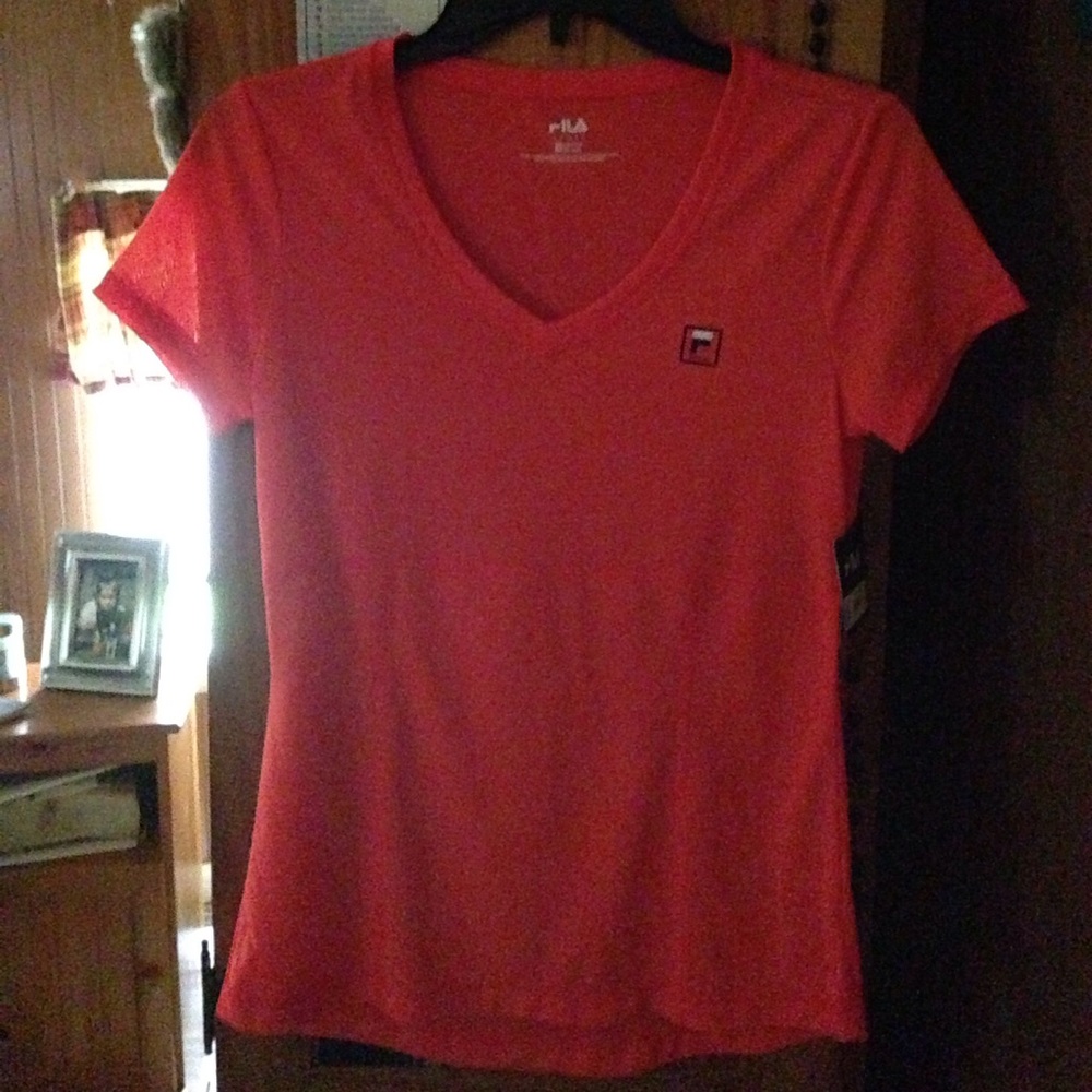 NWT FILA Sports V-neck Dri Tech shirt