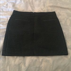 Gap black mini skirt with leather print - XS