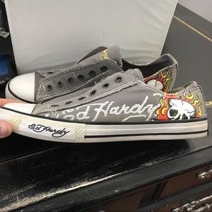 Ed Hardy woman's slip on sneakers size 10