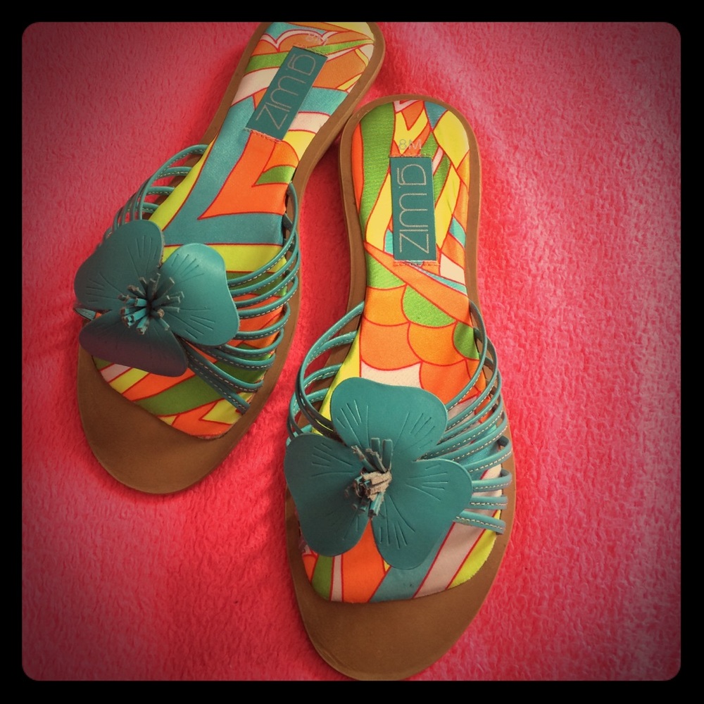 Never been used size 8 blue sandals