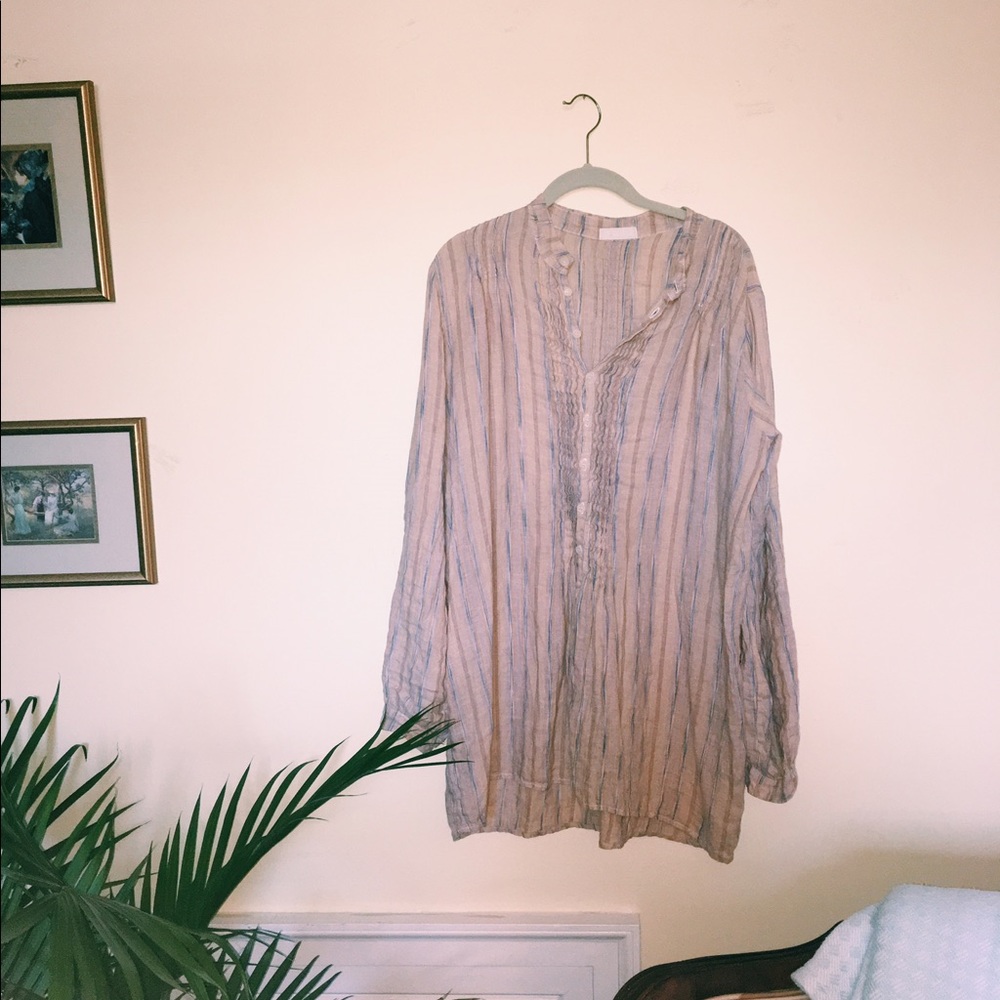 100% linen cp shades shirt!