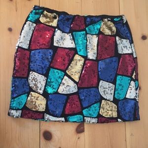 ✨SALE Forever 21 Mosaic Sequin Skirt