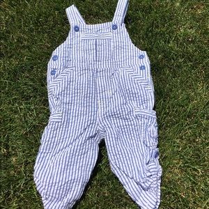 Baby boy Seersucker overalls