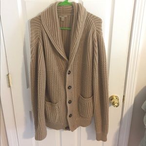 Men's Burberry cardigan.