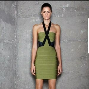Authentic Herve Leger dress coloblock