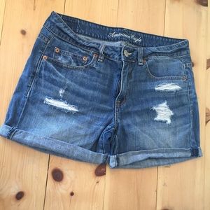 American Eagle Distressed Denim Shorts