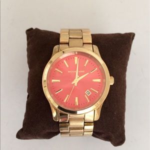 Michael Kors Runway Gold Orange Waych