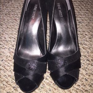Black Nine West Platform Pumps
