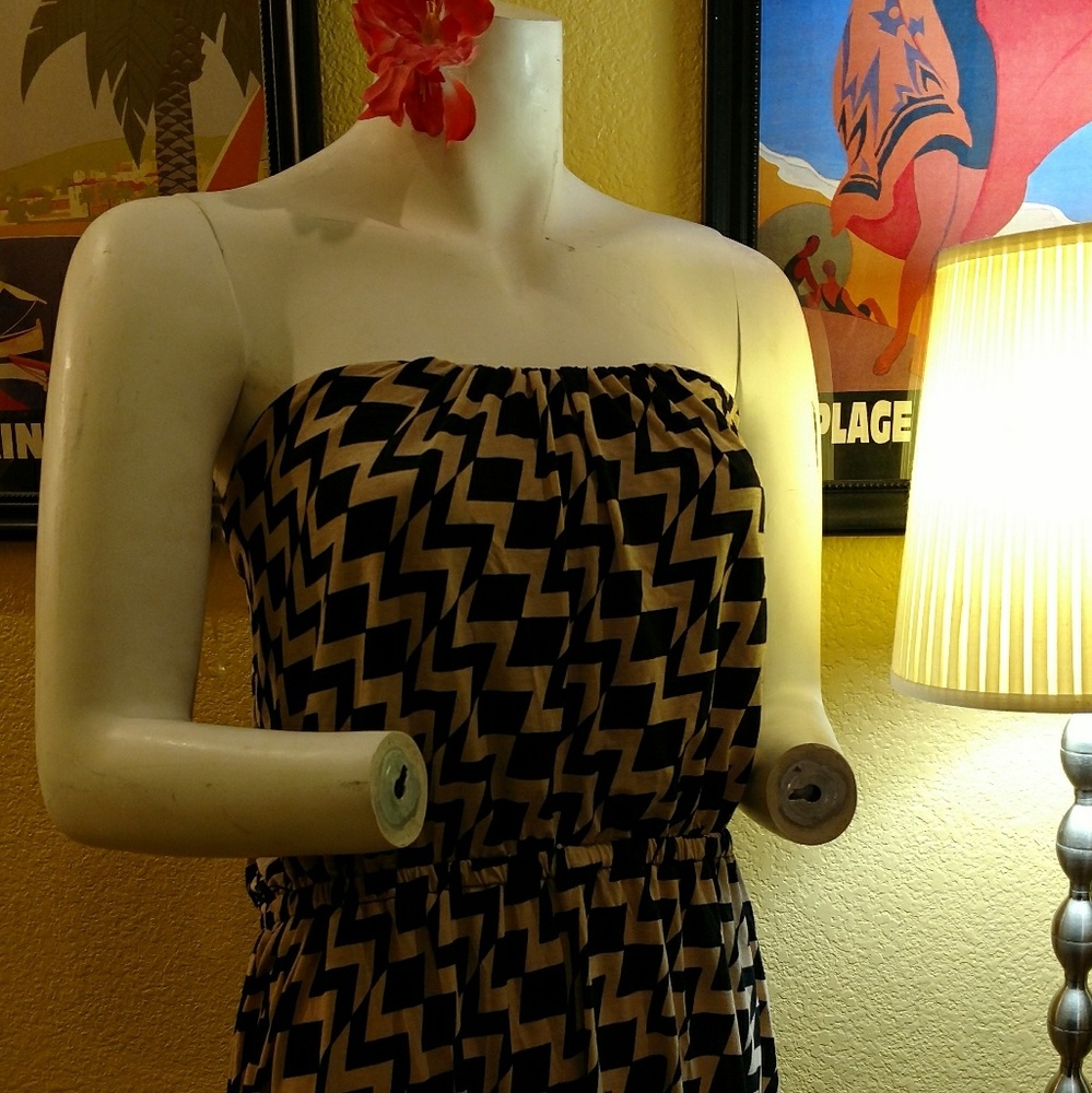 Strapless summer dress