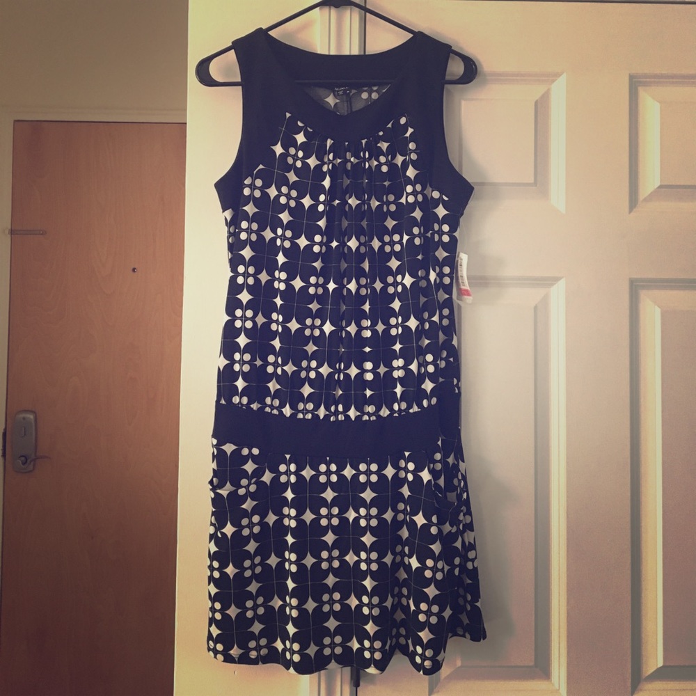 👗 Xoxo Black and White Dress with Tags