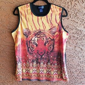 Tiger Sleeveless Top