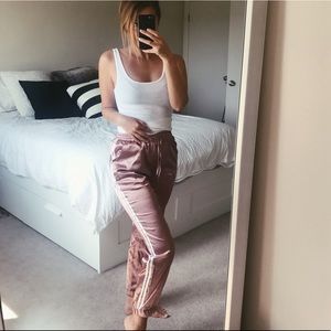 Other Pants - Satin Blush Pink Joggers Other Pants - Satin Blush Pink Joggers