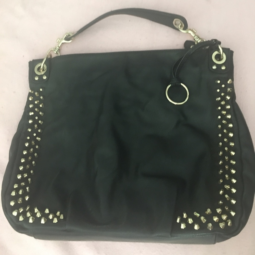 ⭐️Pre-loved black & gold satchel⭐️