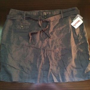 NWT blue/gray skirt with POCKETS