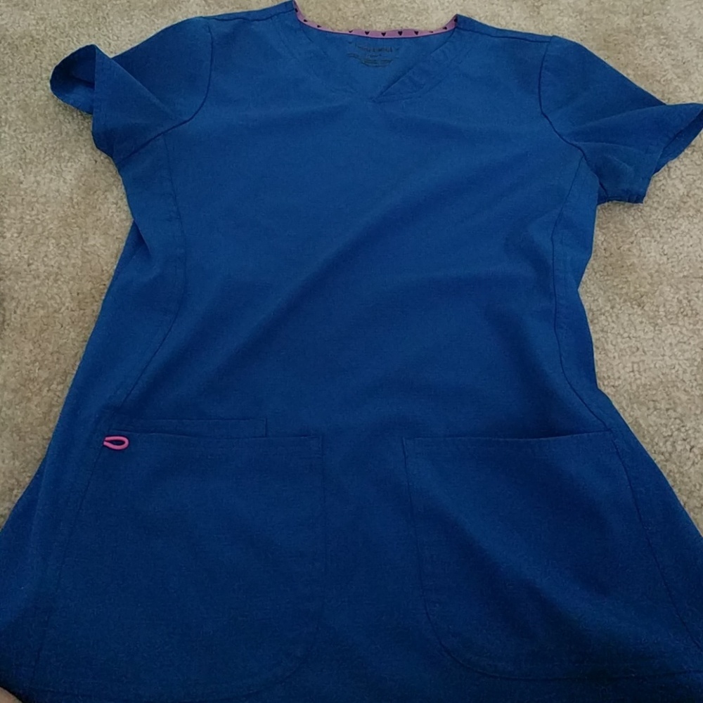 Heart Soul Small Royal Scrub top