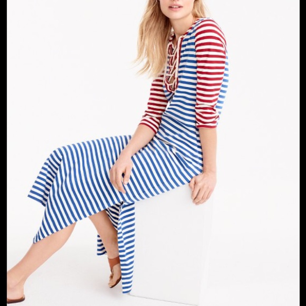J.Crew striped maxi dress xxs