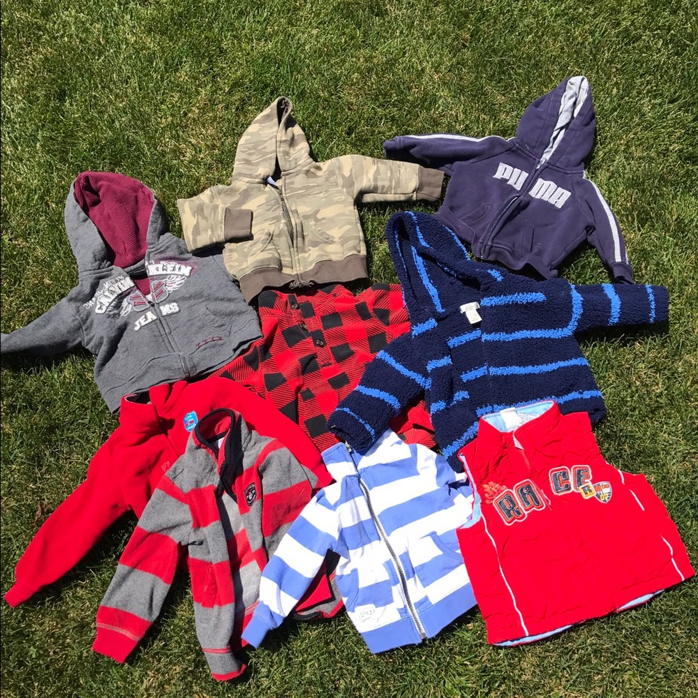Lot of 12m zip ups