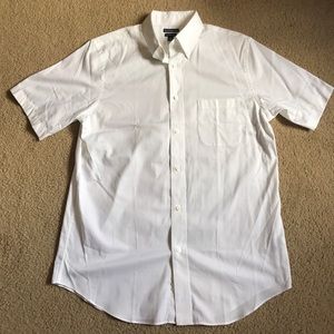 White Short Sleeve Croft & Barrow Button Down