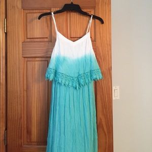 Blue/White Maxi Dress