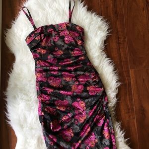 Incredibly sexy fitted flower dress