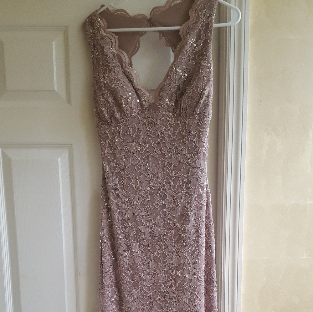 Nightway openback gown