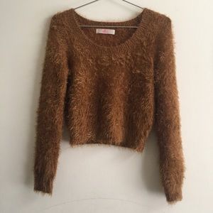 American Apparel fuzzy cropped sweater