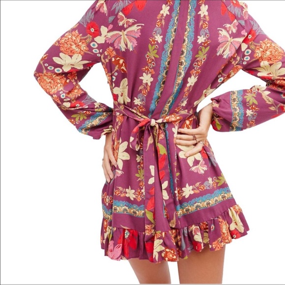 🌸💕Free People Ruffled Hem Mini dress 🌸 - Picture 2 of 6