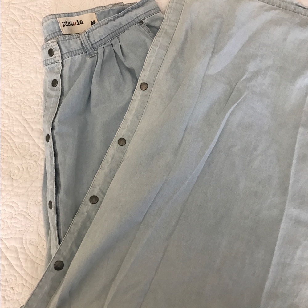 Long button down Pistola skirt.