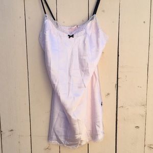 Victoria Secret Lace -Trim Satin Slip