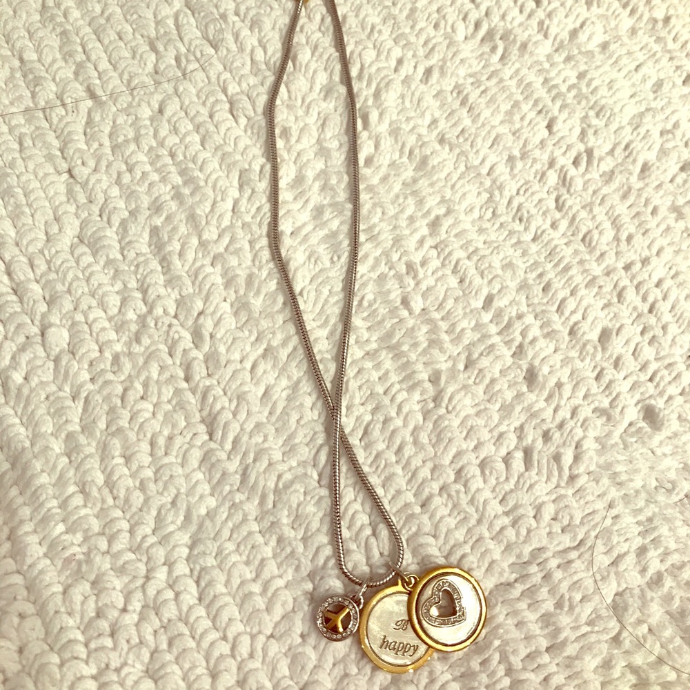 Brighton necklace with Happy engraved