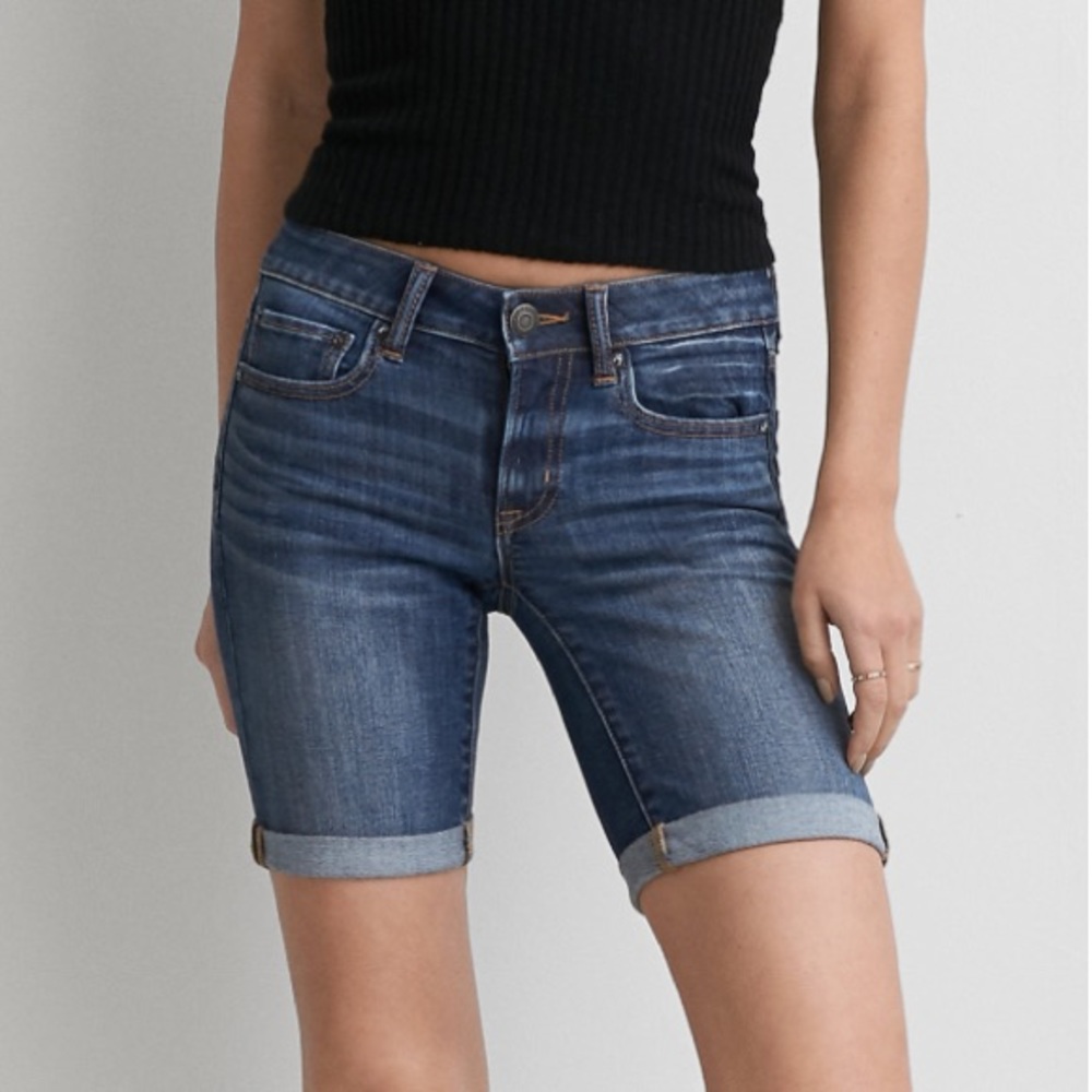 Bermuda jean shorts