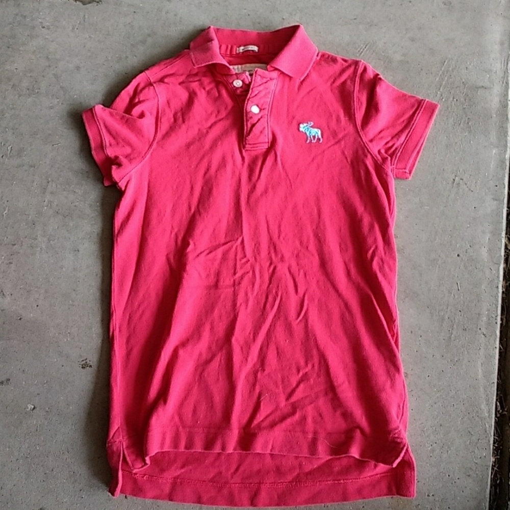 Red men's polo