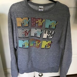 MTV oversized Gray sweater size men's SM