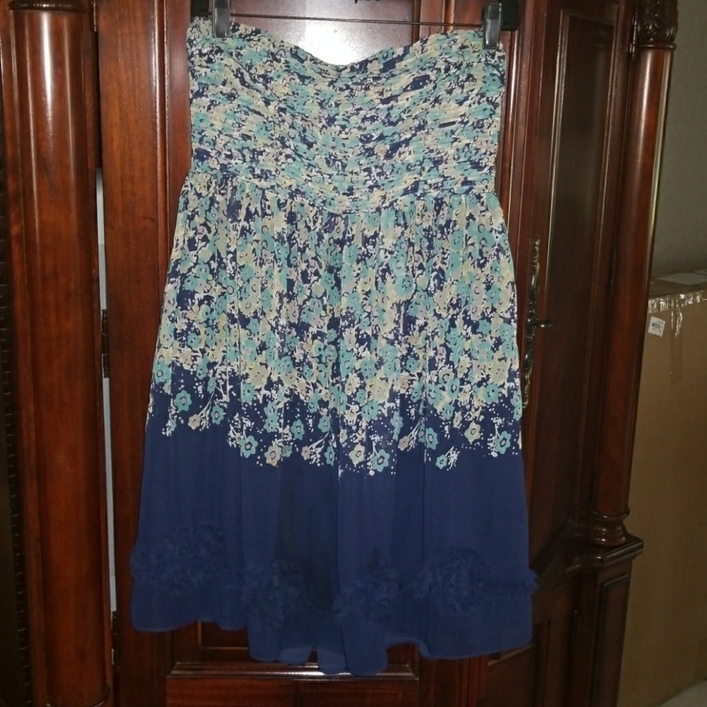 Floral Strapless Dress