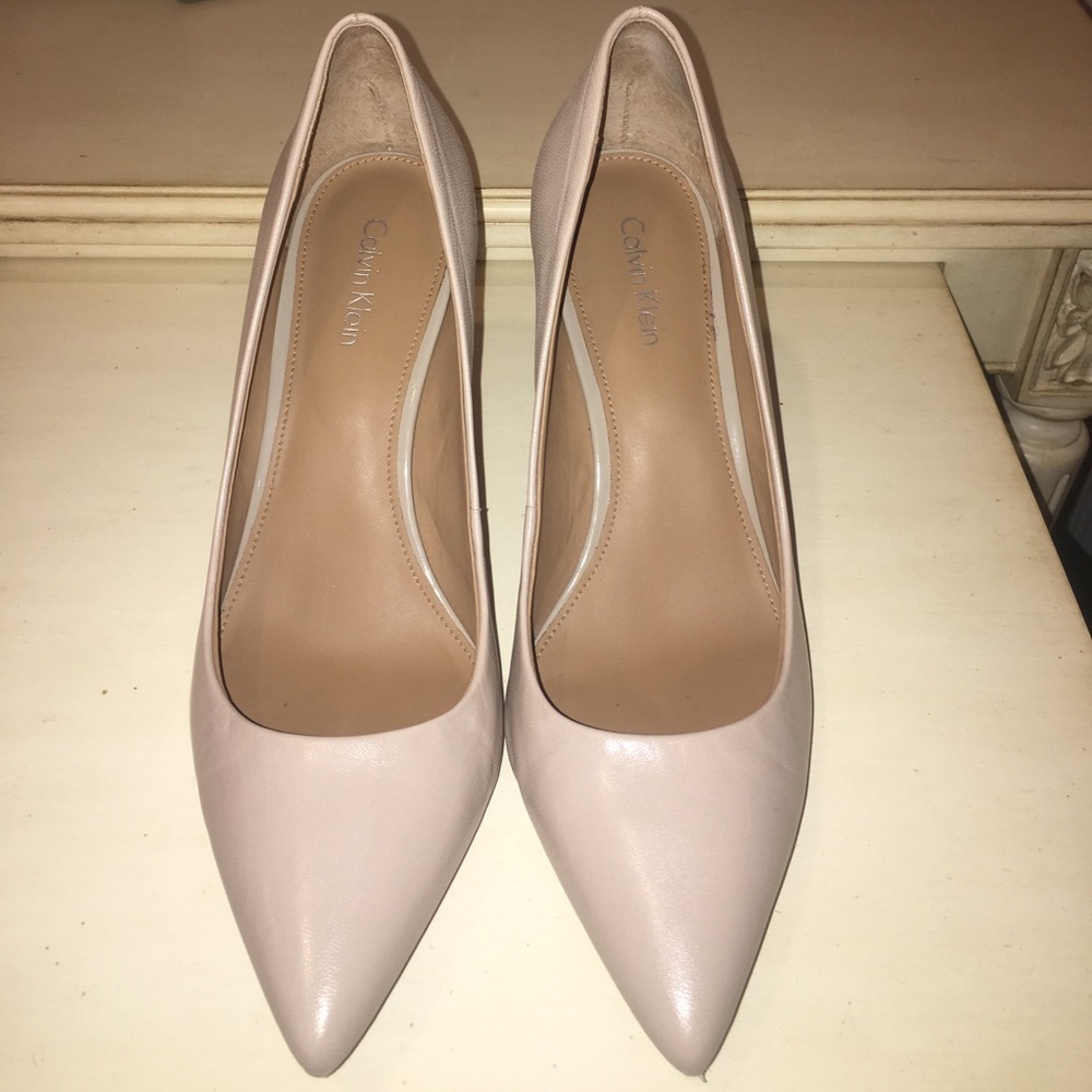 Calvin Klein nude heels