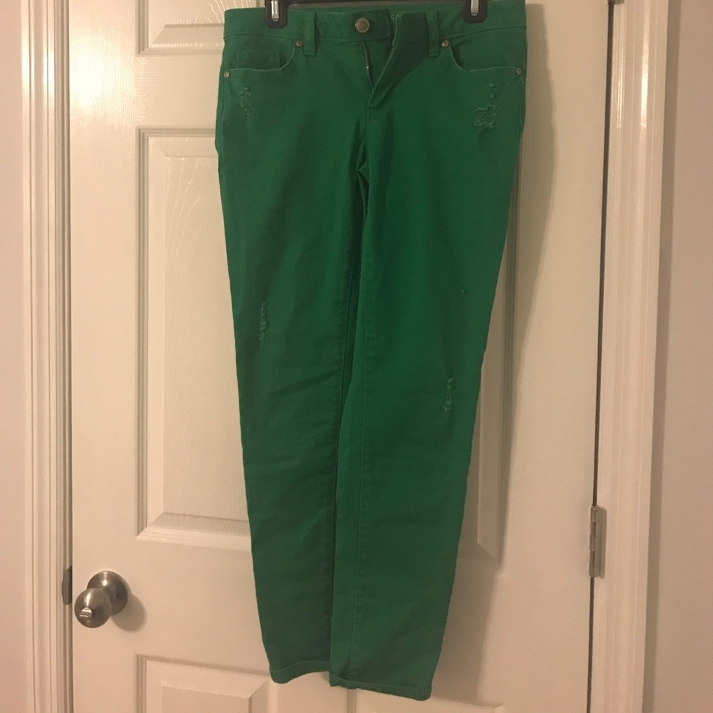 Kelly Green Lauren Conrad Skinny Jeans
