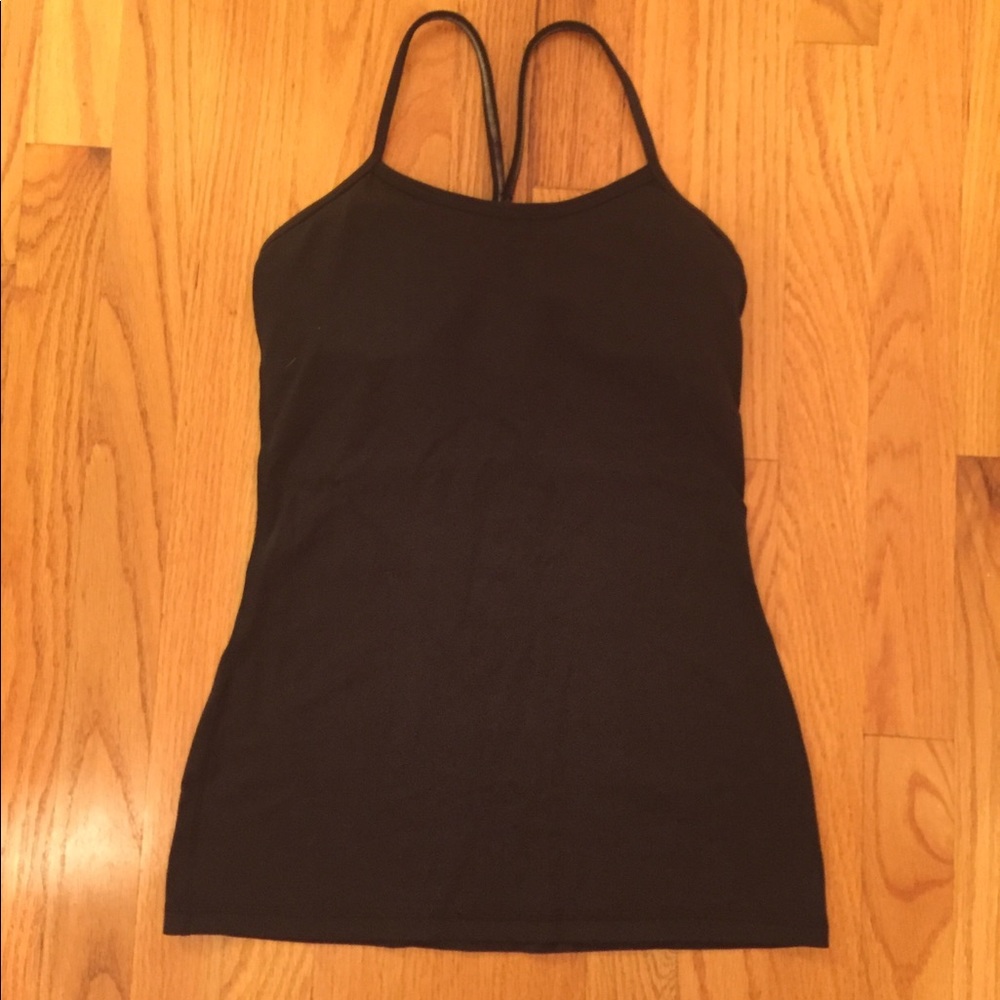 Lulu lemon black tank. Size 6