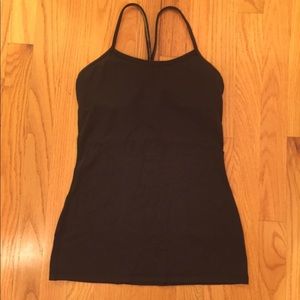 Lulu lemon black tank. Size 6