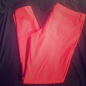 American Eagle SZ 12 Red Jeggings