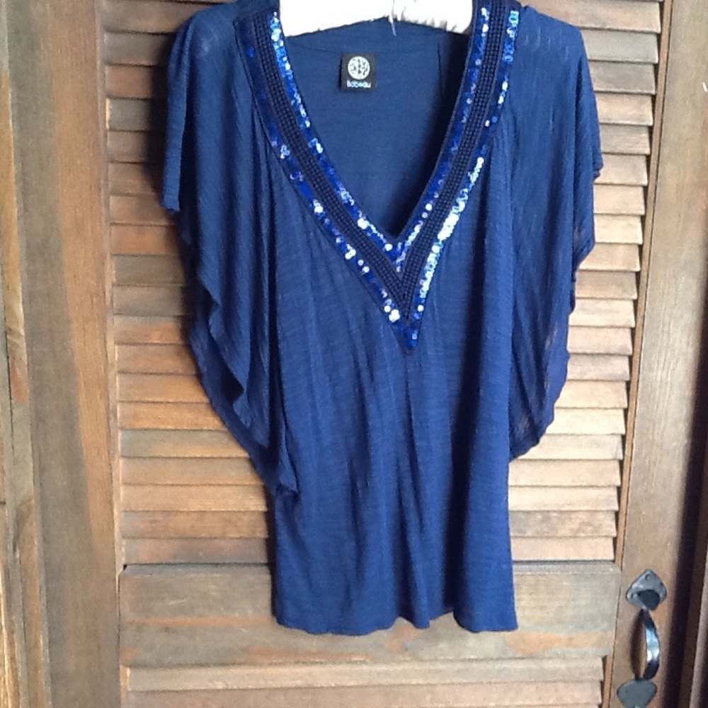Bobeau Sequin Flowy Top from Nordstrom