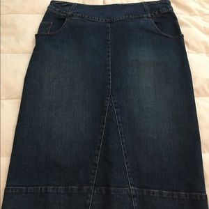 Armani Exchange stretch jean skirt