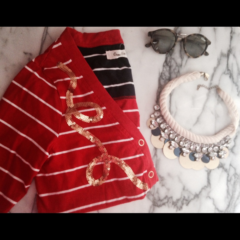 Nautical Cardigan Sweater