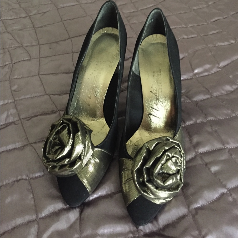 Black & Gold Heels