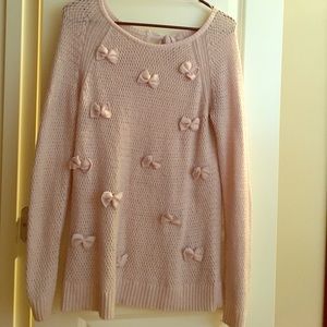 LC Pink Bow Sweater
