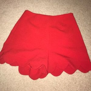 Red shorts