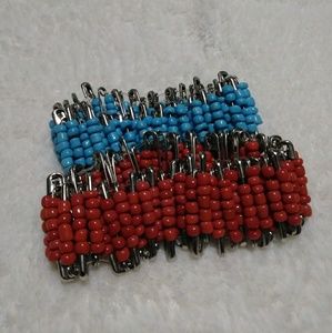 Safety Pin Bracelets (Sold Together or Separately)