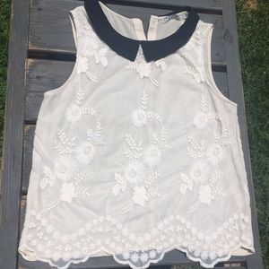 Lace collared Chloe k blouse