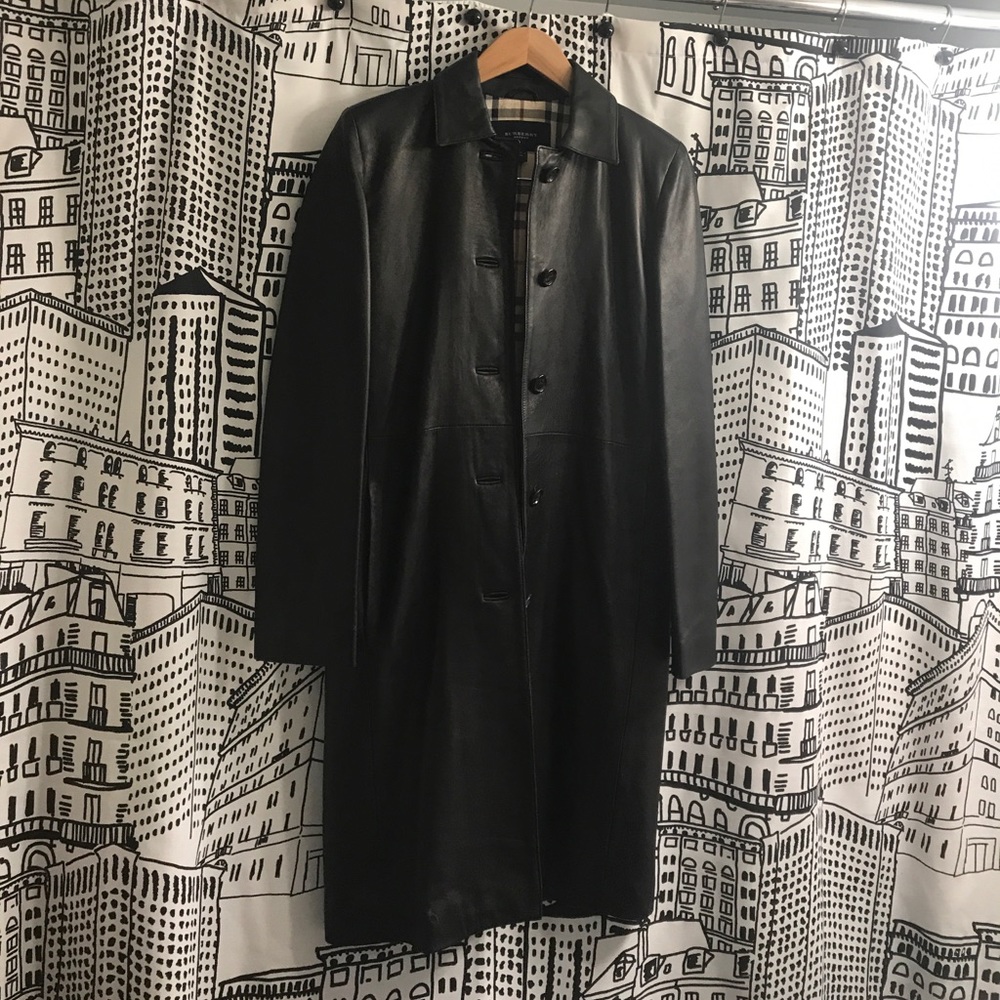 Burberry leather coat, size 2 (US)