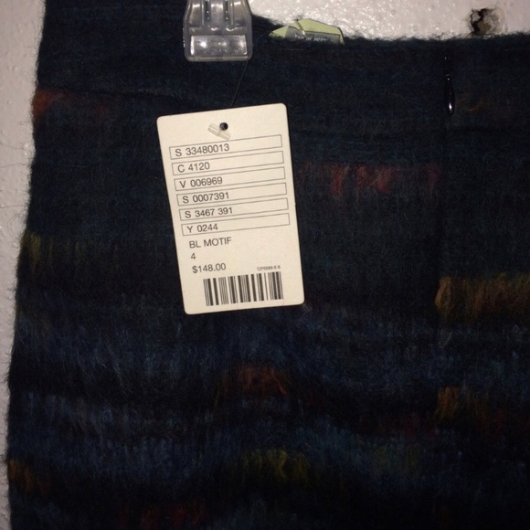 Anthropologie Fuzzy Wool Pencil Skirt - Picture 3 of 5